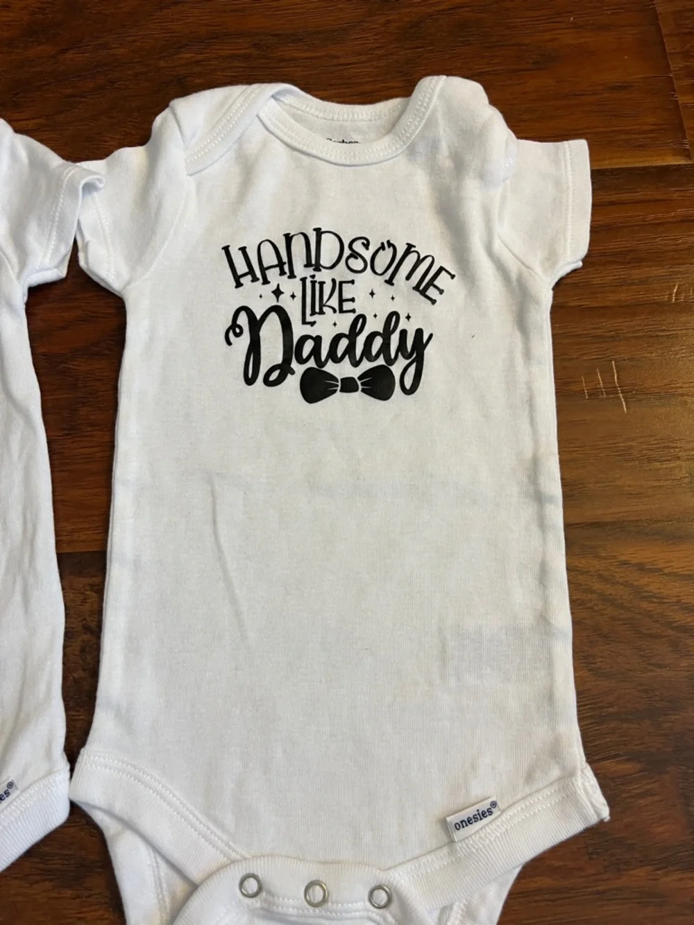 ⭐️⭐️ PICK 5 / $20 Gerber White Baby One-Piece Bodysuits Dad-Themed Prints 6-9M